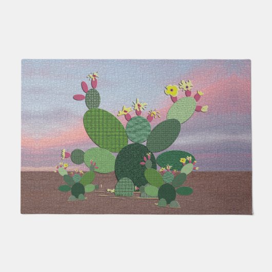 Calico Cactus Doormat Deurmat (Voorkant)