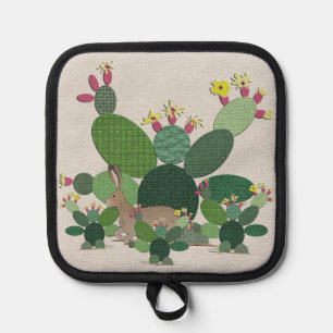 Calico Cactus Pot Onderzetter Pannenlap