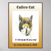 Calico Cat 1819 Poster (Voorkant)