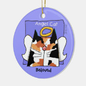 Calico Cat Angel Personaliseren Keramisch Ornament (Links)