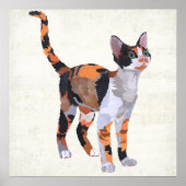 CALICO CAT Art. Poster (Voorkant)