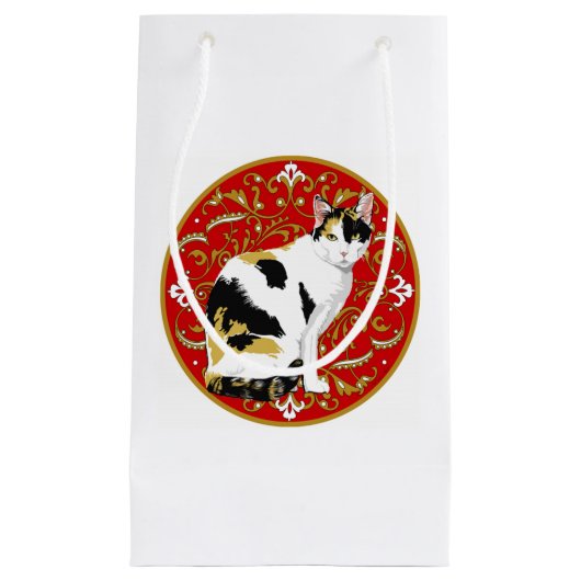 Calico Cat Baroque Klein Cadeauzakje (Voorkant)