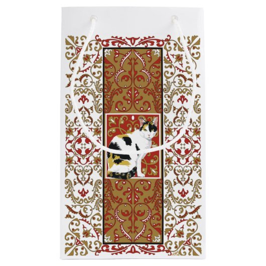 Calico Cat Baroque Klein Cadeauzakje (Achterkant)