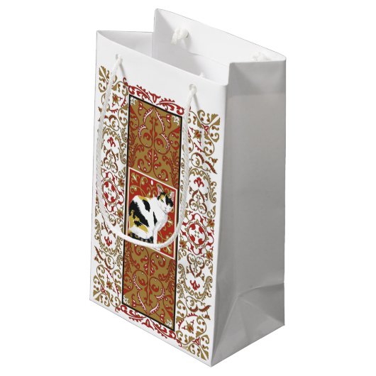 Calico Cat Baroque Klein Cadeauzakje (Achterkant Gekanteld)