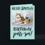 CALICO CAT BIRTHDAY-WENSKAARTEN KAART<br><div class="desc">CALICO CAT BIRTHDAY-KAART</div>