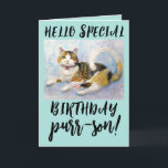 CALICO CAT BIRTHDAY-WENSKAARTEN KAART<br><div class="desc">CALICO CAT BIRTHDAY-KAART</div>