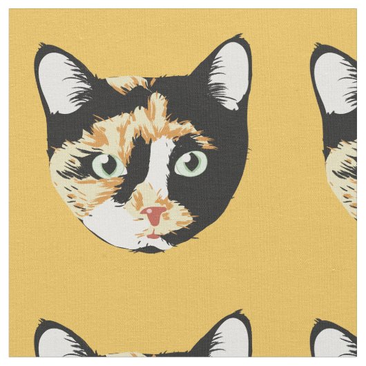 Calico Cat Bonita Stof (Close Up)