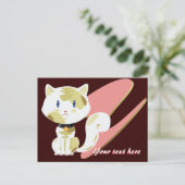 Calico Cat Briefkaart (Staand voorkant)