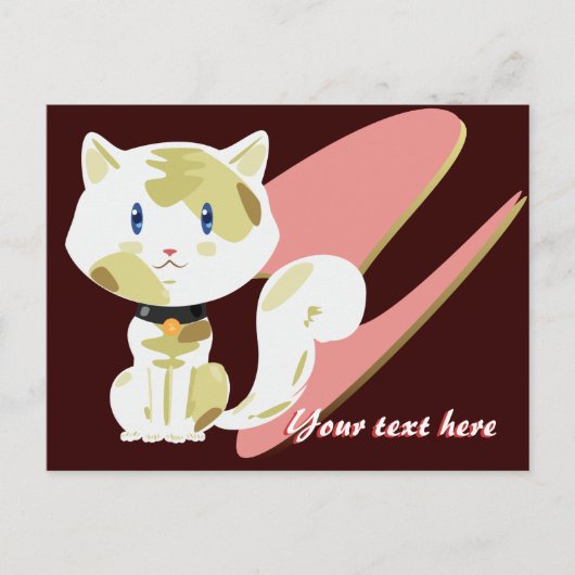 Calico Cat Briefkaart (Voorkant)