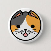 Calico Cat Button (Voorkant)
