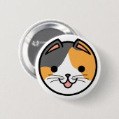 Calico Cat Button (Voorkant /achterkant)