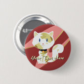 Calico Cat Button (Voorkant /achterkant)