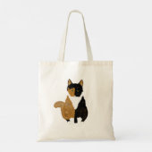 Calico Cat Canvas tas (Achterkant)