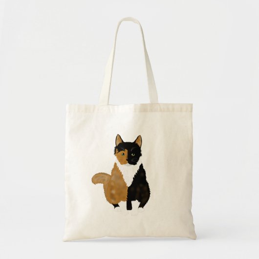 Calico Cat Canvas tas (Voorkant)
