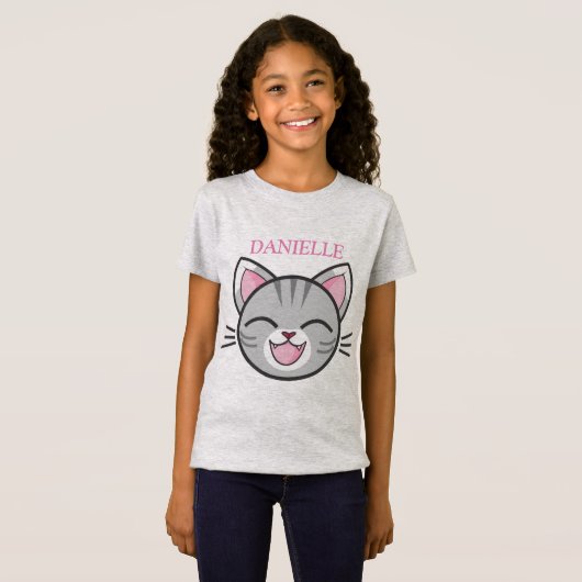 Calico Cat Cartoon T-shirt (Voorkant volledig)