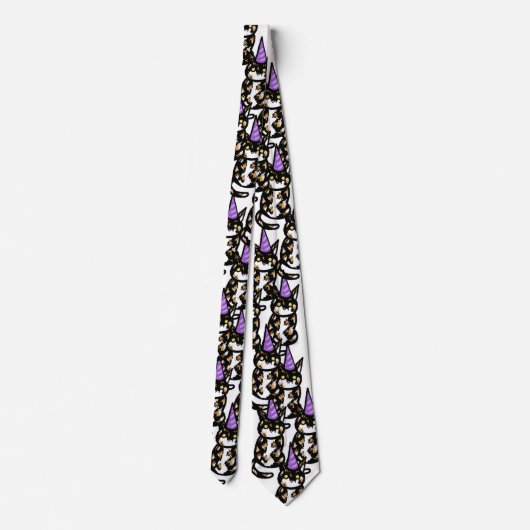 Calico Cat Celebration Tie Stropdas (Achterkant)