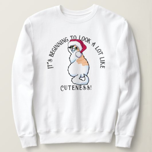 Calico Cat Christmas KiniArt Sweatshirt (Design voorkant)