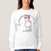 Calico Cat Christmas KiniArt Sweatshirt (Voorkant)