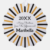 Calico Cat Christmas Ornament Kaart (Achterkant)