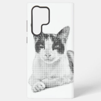 Calico Cat Comic Halftone Samsung Galaxy Hoesje