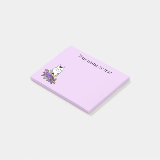 Calico Cat Cute Post-it® Notes (Schuin)