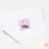 Calico Cat Cute Vierkante Sticker (Envelop)