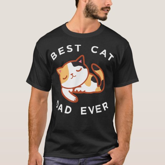 Calico Cat Dad, Best Kat Father Ever Gift T-shirt (Voorkant)