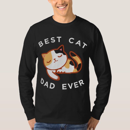 Calico Cat Dad Best Kat Father Ever Gift T-shirt (Voorkant)