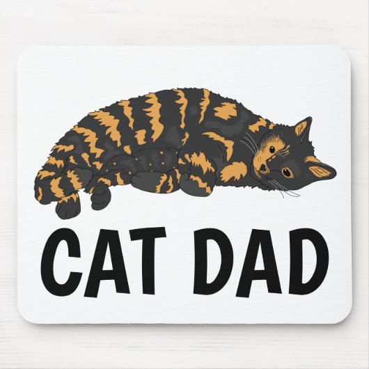 CALICO CAT DAD MOUSEPAD MUISMAT (Voorkant)