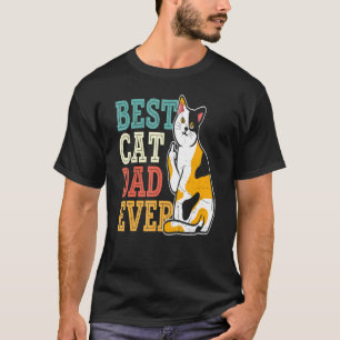 Calico Cat Dad T-shirt Best Cat Pap van 1