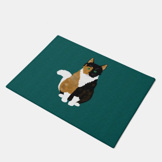 Calico Cat-deur Deurmat (Schuin)