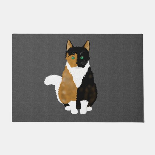 Calico Cat Doormat Deurmat (Voorkant)