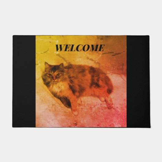 Calico Cat Doormat Deurmat (Voorkant)