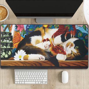 Calico Cat Dragon Red Bureaumat