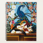 Calico Cat Dragon Red Planner (Voorkant)