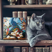 Calico Cat Dragon Red Tegeltje