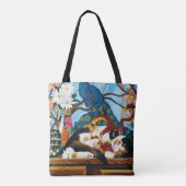Calico Cat Dragon Red Tote Bag (Achterkant)