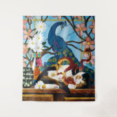 Calico Cat Dragon Red Wandkleed (Voorkant)