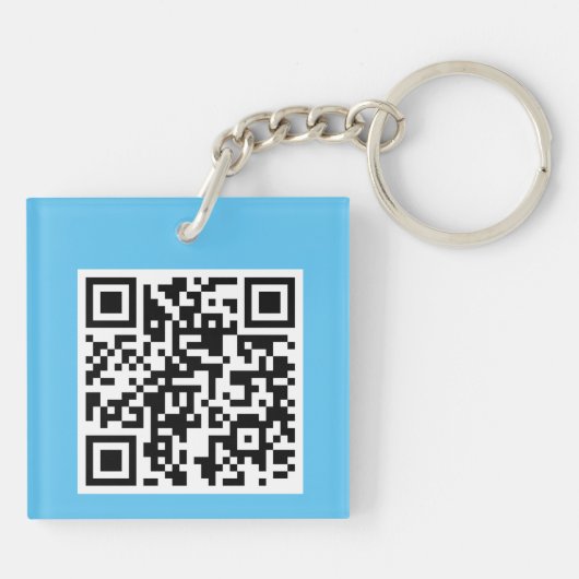 Calico Cat Dragon Rode QR-code Sleutelhanger (Achterkant)