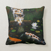 Calico Cat en Koi Fish