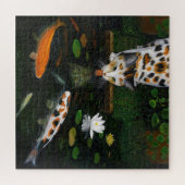 Calico Cat en Koi Fish Legpuzzel (Horizontaal)