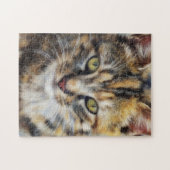 Calico Cat Face Art Puzzel (Horizontaal)