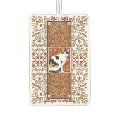 Calico Cat Fancy Rood en Goud Design Luchtverfrisser (Achterkant)