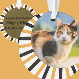 Calico Cat First Christmas Ornament