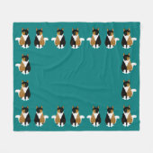 Calico Cat Fleece Blanket Deken (Voorkant (Horizontaal))