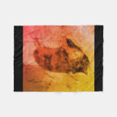 Calico Cat Fleece Blanket Deken (Voorkant (Horizontaal))