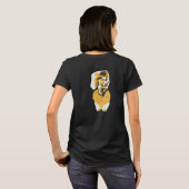 Calico Cat Front en Butt T-shirt (Achterkant volledig)