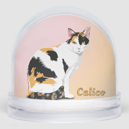 Calico Cat gepersonaliseerd Sneeuwbol
