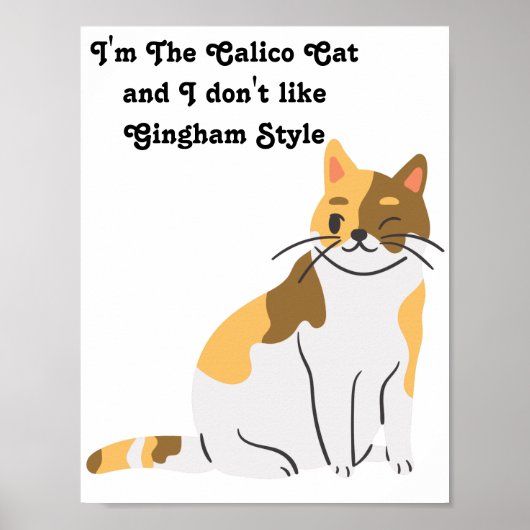 Calico Cat Gingham Dog Gangnam Spoof Poster (Voorkant)