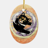 Calico Cat Halloween Keramisch Ornament (Voorkant)